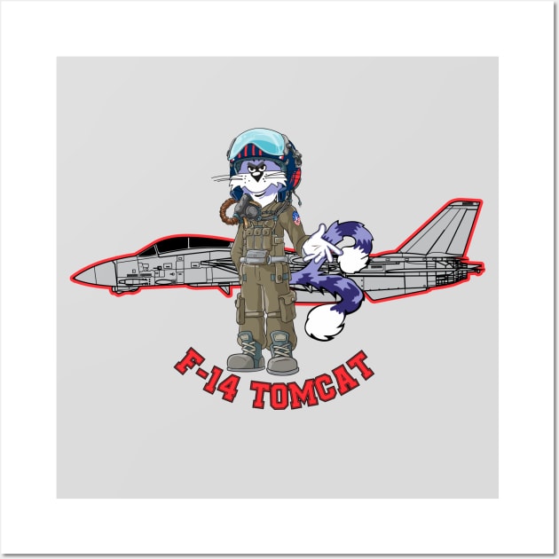 Grumman F-14 Tomcat Pilot - Air Boss Wall Art by TomcatGypsy